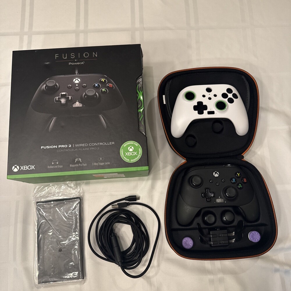 PowerA Fusion Pro 2 Wired Controller 10ft Black for Xbox Series X|S Xbox One PC